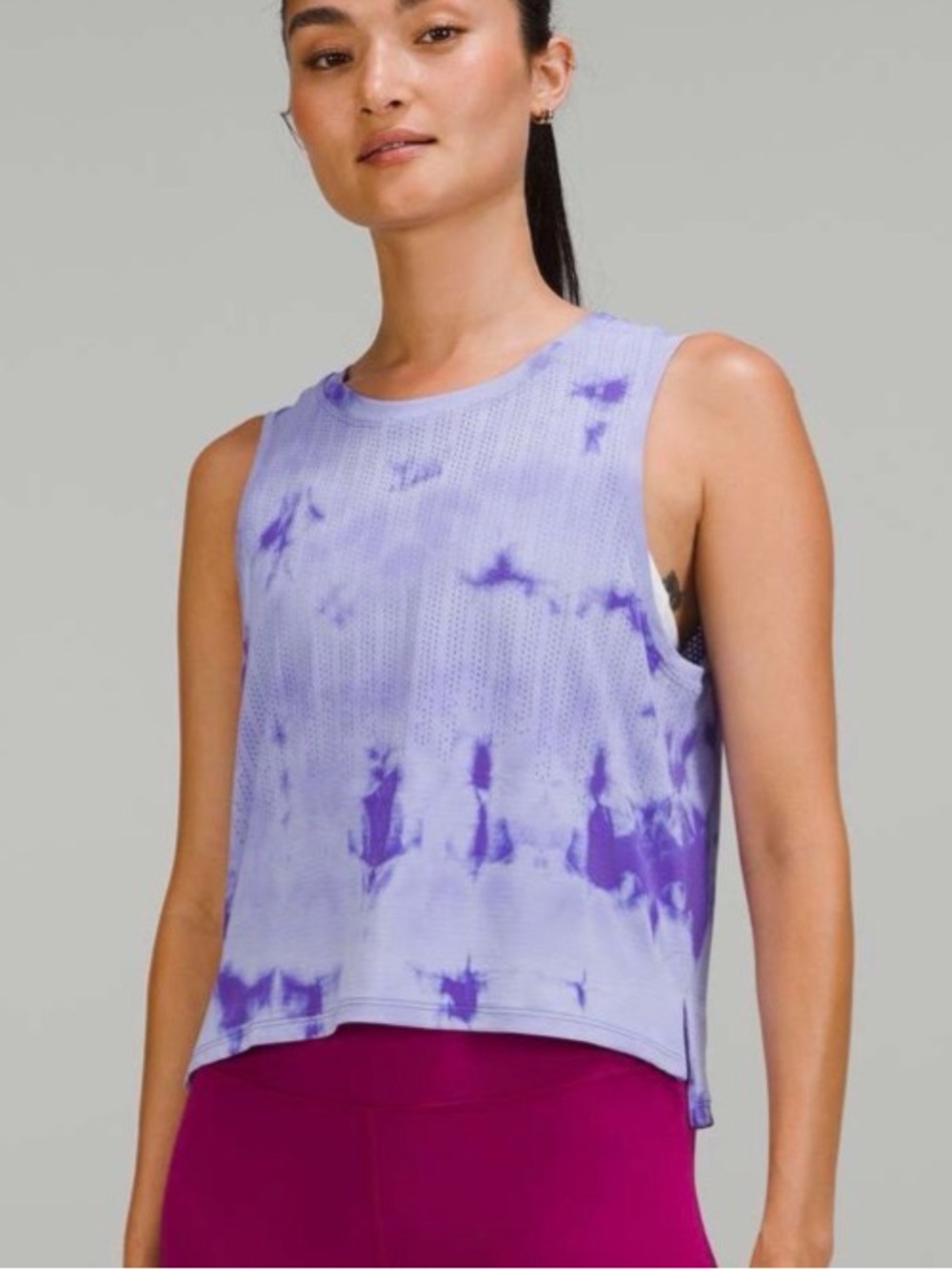 Lululemon Train to Be Tank Top
Rain Stripe Marble Dye Charged Indigo